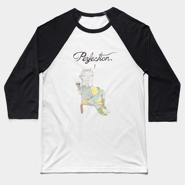 Perfection Baseball T-Shirt by samikelsh